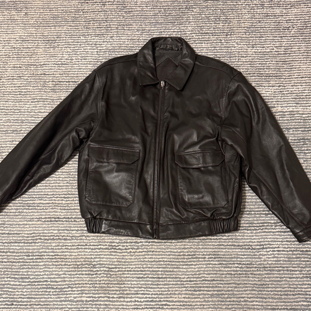 Roundtree & Yorke Black Bomber Jacket
